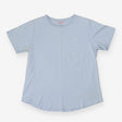 Light Blue Slub Organic Cotton T‑Shirt