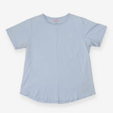 Light Blue Slub Organic Cotton T‑Shirt