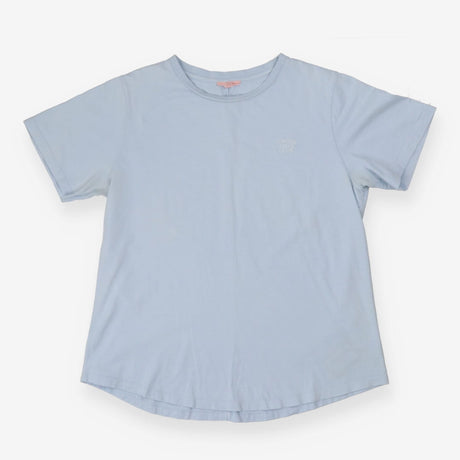 Light Blue Slub Organic Cotton T‑Shirt