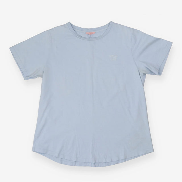 Light Blue Slub Organic Cotton T‑Shirt