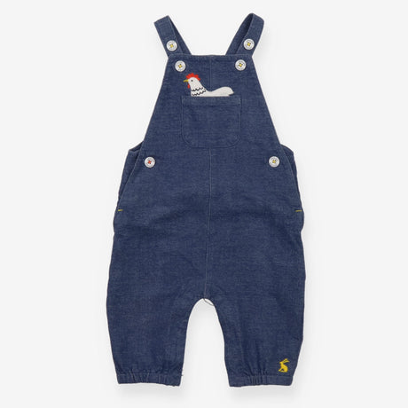 Dungarees Blue Marl with Chicken Pocket