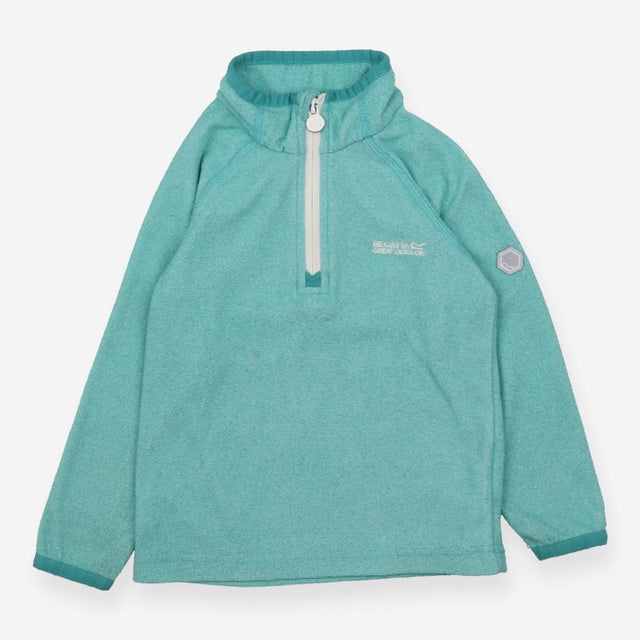 Sweater fleece 1/4 zip green