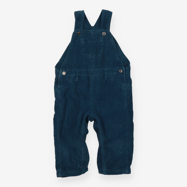 Teal cord dungarees