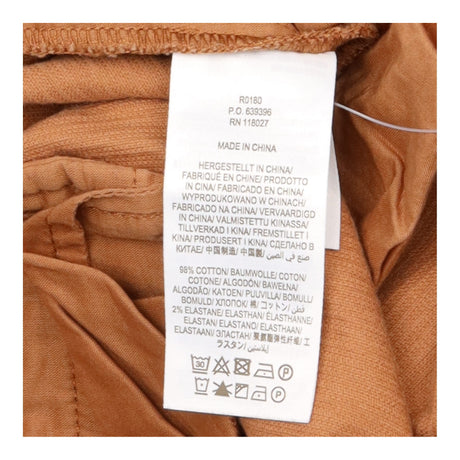 Trousers Tan Brown Corduroy Wide Leg Flare Cotton 