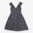 Dress black and white polkadot