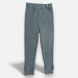 Leggings ribbed bluey green