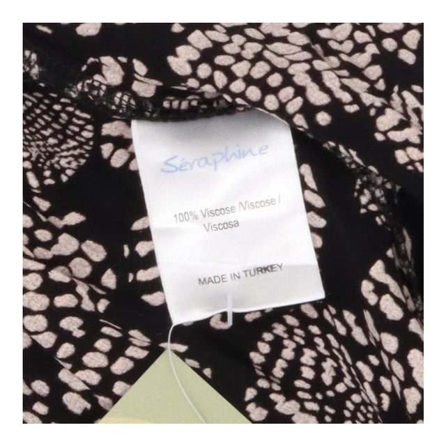 Dress black with cream pattern - maternity