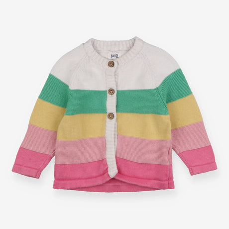 Cardigan multi colour striped 