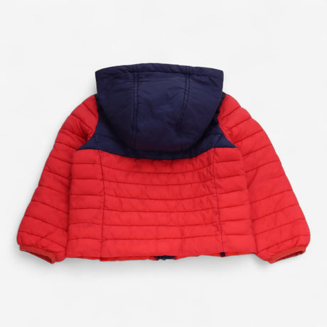 Puffer coat red and navy 