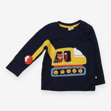 Tee Navy Blue Fox Construction L/S 
