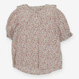 Puff Sleeve blouse floral print with frill collar
