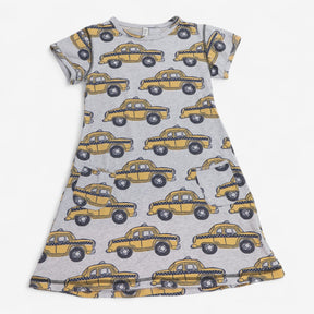 Dress grey yellow taxi