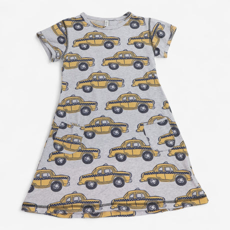 Dress grey yellow taxi