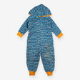 Onesie blue boats with orange lining 