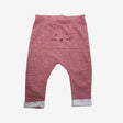 Red cat face leggings
