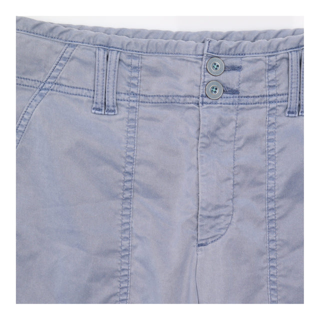 Trousers Light Mid Blue Utility Cargo Lyocell Cott