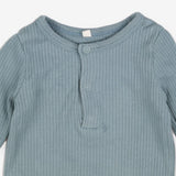 Pyjama Set Ribbed Dusky Blue