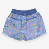 Blue Sea Creatures Swim Shorts