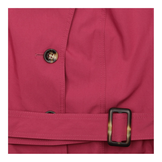 Coat Trench Belted Dark Pink