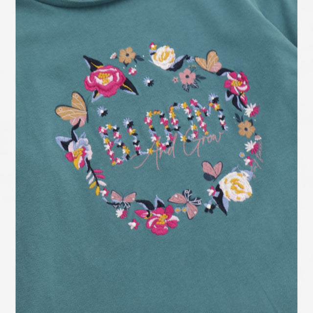 T-shirt green long sleeve Bloom and Grow