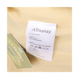 Collared longline Coat Light Yellow Cream