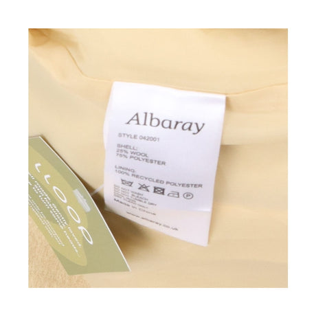 Collared longline Coat Light Yellow Cream