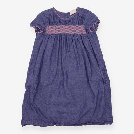 Blue Dress Pink Stitching 