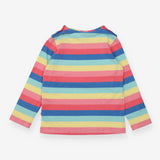 Rainbow long sleeve t-shirt with cloud pocket