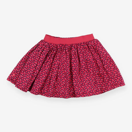 Skirt red with pattern