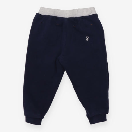 Navy Joggers Grey Waistband
