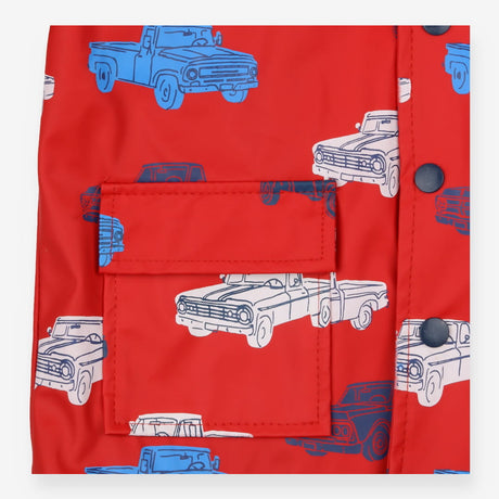 Rain Coat Red Car Print