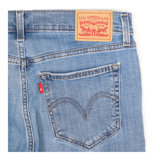 Light Blue Boyfriend Jeans Relaxed Fit Denim