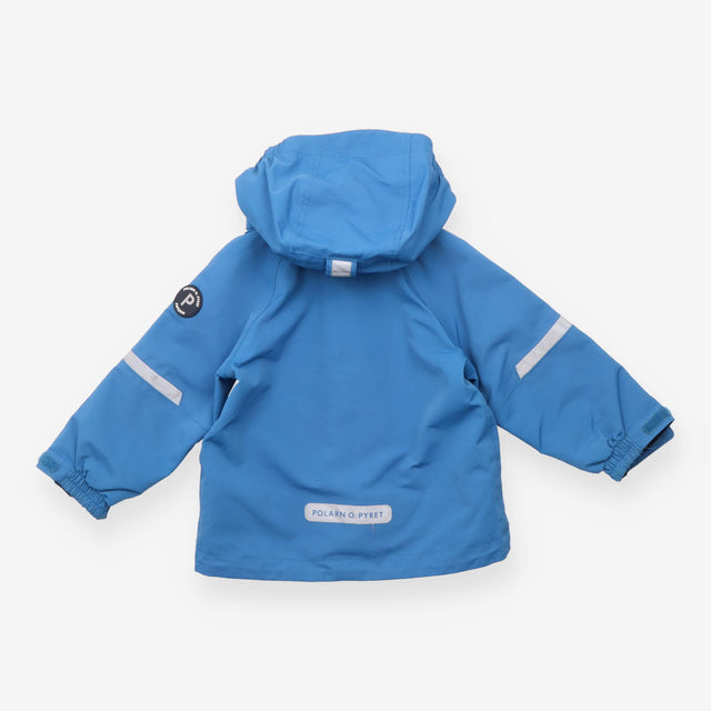 Coat Waterproof Blue with Stripe Lining