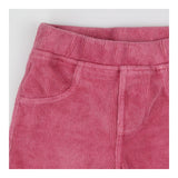 Ribbed Velour Leggings Pink