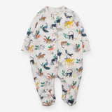 Sleepsuit White Animals