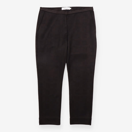 Tailored Trousers Black Tonal Check Slim Leg
