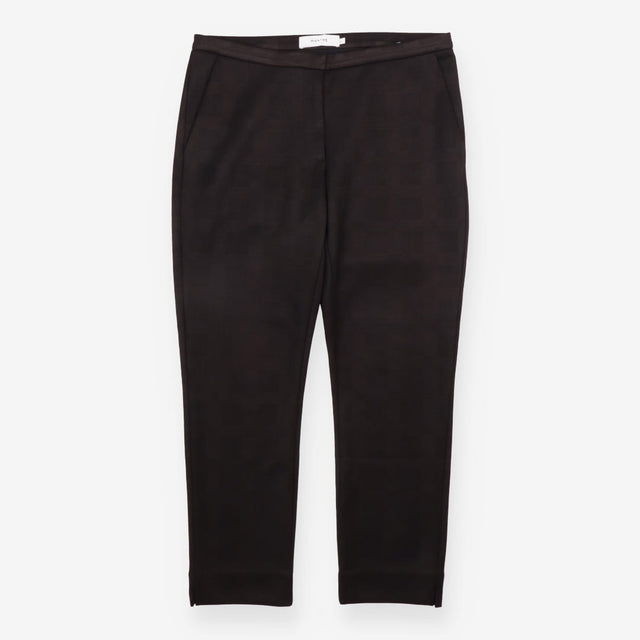 Tailored Trousers Black Tonal Check Slim Leg