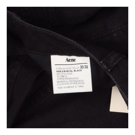 Acne Studios Black Straight‑Leg Jeans