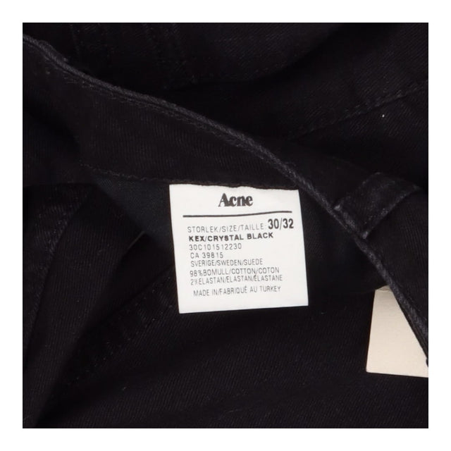 Acne Studios Black Straight‑Leg Jeans