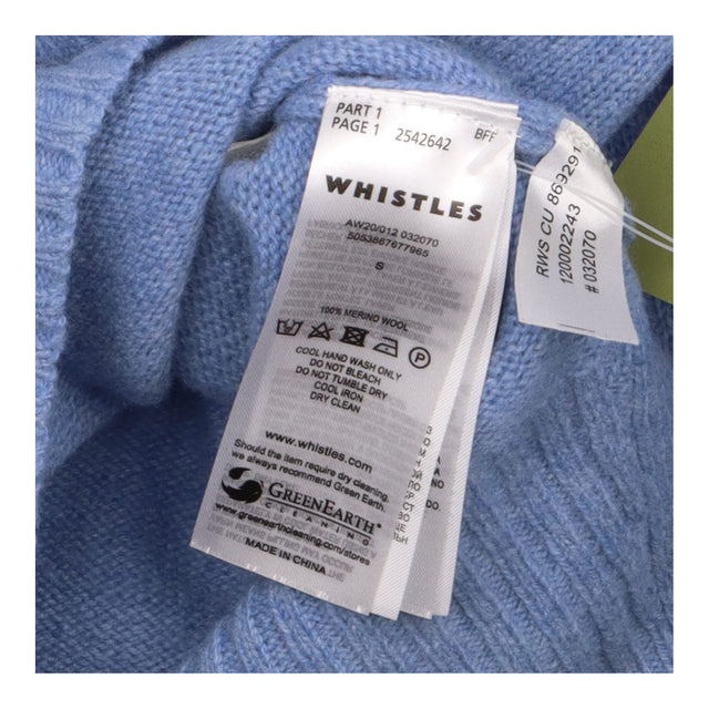 High Neck Knit Jumper Blue