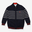 Navy Striped Cardigan