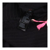 Black Embroidered Smocked Jumpsuit Viscose