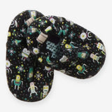 Pram shoes black robots