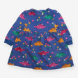 Dress jersey LS blue dinos