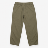 Olive Green Stretch Easy Ankle Trousers
