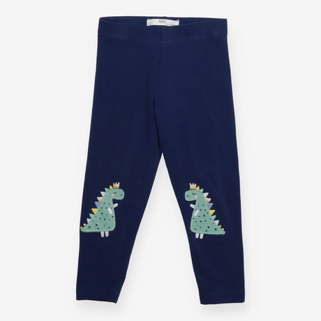 Legging Navy With Crowned Dinosaurs