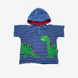 Blue Stripe Dino Coverup