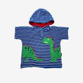 Blue Stripe Dino Coverup