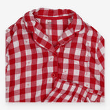 Red Plaid Pyjamas with Hearts