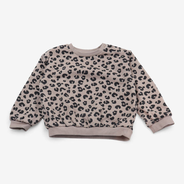 Jersey sweater leopard print